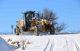 Elazığ’da kapalı 160 köy yolu için çalışmalar...