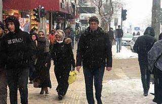 Elazığ’da kar yağışı etkisini sürdürüyor