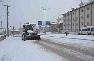 Emet’te karla mücadele çalışmaları
