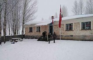 Erciş’te yoğun kar yağışı