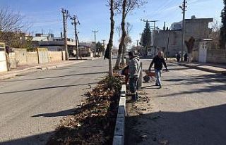 Eski Samsat Caddesinde kaldırım çalışması
