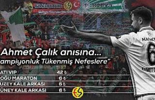 Eskişehirspor Ahmet Çalık’ın anısına bilet...