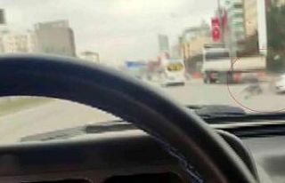 Farkında olmadan feci kazayı kayda aldı