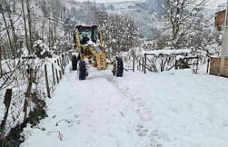 Fatsa’da karla mücadele sürüyor
