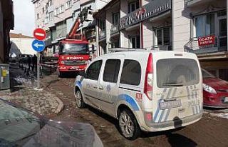 Fırtınaca uçan baca park halindeki aracın üzerine...