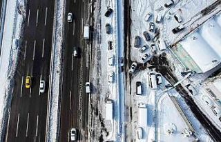 Fotoğraflarla İstanbul’da kar manzaraları