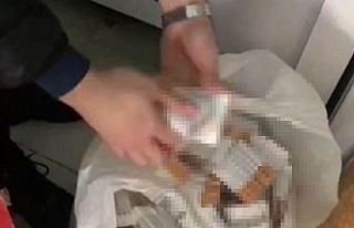 Gaziantep’te 16 bin adet makaron ve 8 kilo nargile...