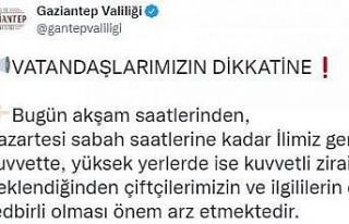 Gaziantep’te don ve rüzgar uyarısı