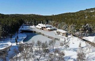 Gaziantep’te göletler buz tuttu