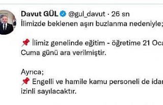 Gaziantep’te okullar 1 gün tatil edildi
