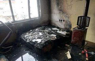 Gönen’de bir evde çıkan yangında yabancı uyruklu...