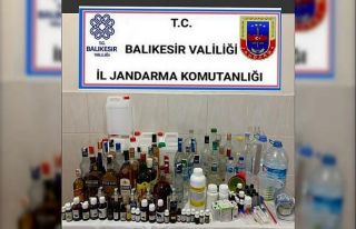 Gönen’de kaçak içki operasyonu