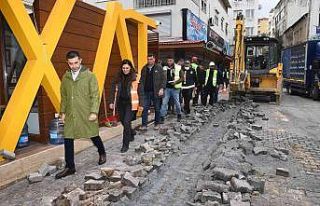 Grand ve Orient Bazaar sokak sağlıklaştırma projesinde...