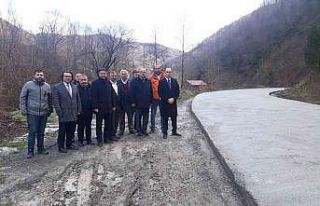 Gümeli’deki yol çalışmalarında sona gelindi