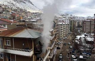 Gümüşhane’de ev yangını