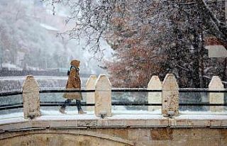 Gümüşhane’den kartpostallık kar manzaraları