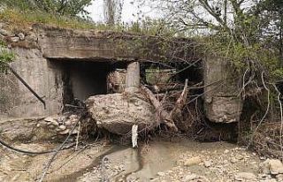 Hasar gören menfez yenilendi