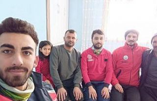 Hasta almaya giderken kara saplanan UMKE ekibini başka...