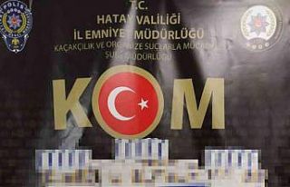 Hatay’da kaçak sigara operasyonu