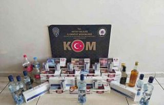 Hatay’da sahte içki ve kaçak sigara operasyonu
