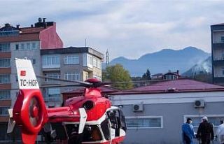 Hava ambulansı 9 günde 10 hastanın naklini sağladı