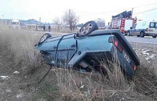 Hisarcık’ta trafik kazası: 1 yaralı