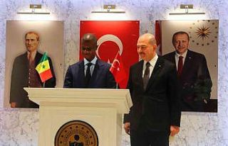 İçişleri Bakanı Soylu, Senegalli mevkidaşı Diome’yle...