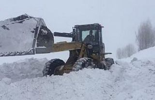 Iğdır’da kapanan 44 köy yolunu açmak için çalışmalar...