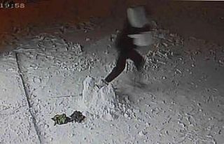 İş yeri önündeki kardan adamı bile çaldılar