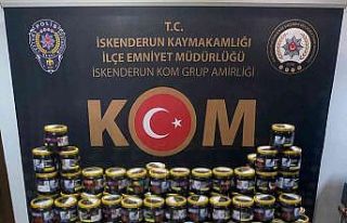 İskenderun’da 150 kilo kaçak nargile tütünü...
