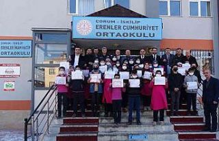 İskilip’te 4 bin 250 öğrenci karne aldı