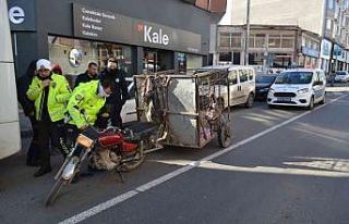 İtfaiye aracına çarpan yabancı uyruklu şahıs...