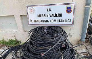 Kablo hırsızları yakalandı