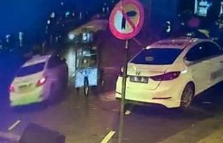 Kafasına siyah poşet taktı, simitçinin ekmek teknesini...