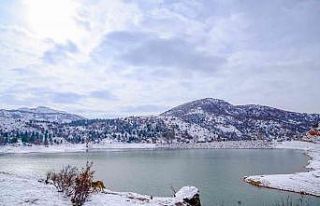 Kahramankazan’da kartpostallık kar manzaraları