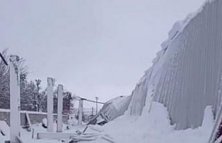 Kahramanmaraş’ta kar nedeniyle kapalı pazarın...