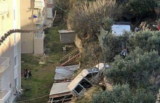 Kamyonet 50 metreden hobi bahçesine uçtu, yaşlı...