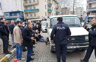 Kamyonetin çarptığı bisikletli yaralandı