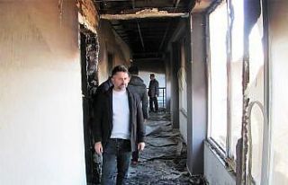 Kaplıcada yangında kundaklama şüphesi