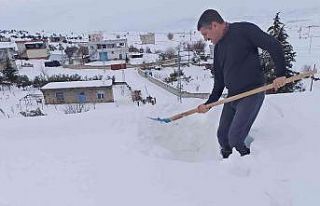 Kar Araban’da hayatı olumsuz etkiliyor