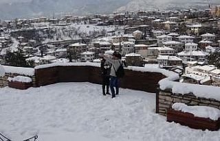 Kar Safranbolu’ya ayrı bir güzellik katıyor