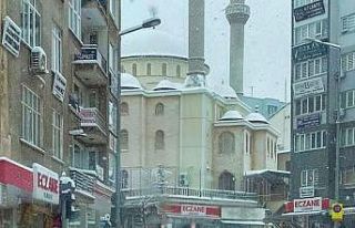 Kar sanata dönüştü