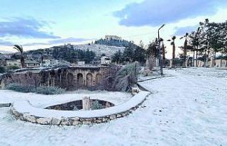 Kar Silifke’de kartpostallık görüntü oluşturdu