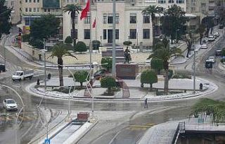Kar yağışının ardından Hatay beyaza büründü