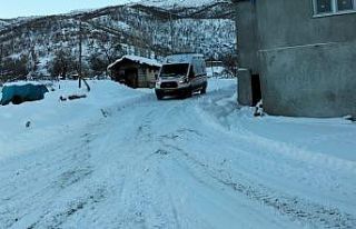 Kar yolları kapattı, kalp hastası kadın ekiplerce...