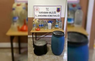 Karaman’da kaçak alkol operasyonu