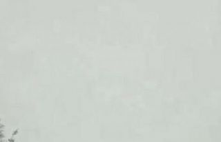 Karda böyle kaza yaptı