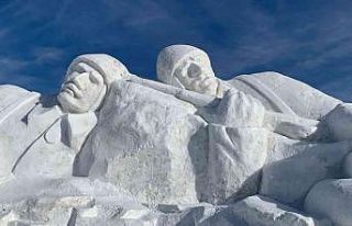 Kardan şehit heykelleri tamamlandı