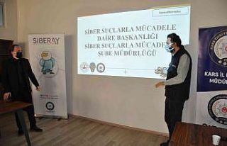 Kars’ta basına siber suçlar anlatıldı