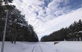 Kars’ta kartpostallık kış görüntüleri